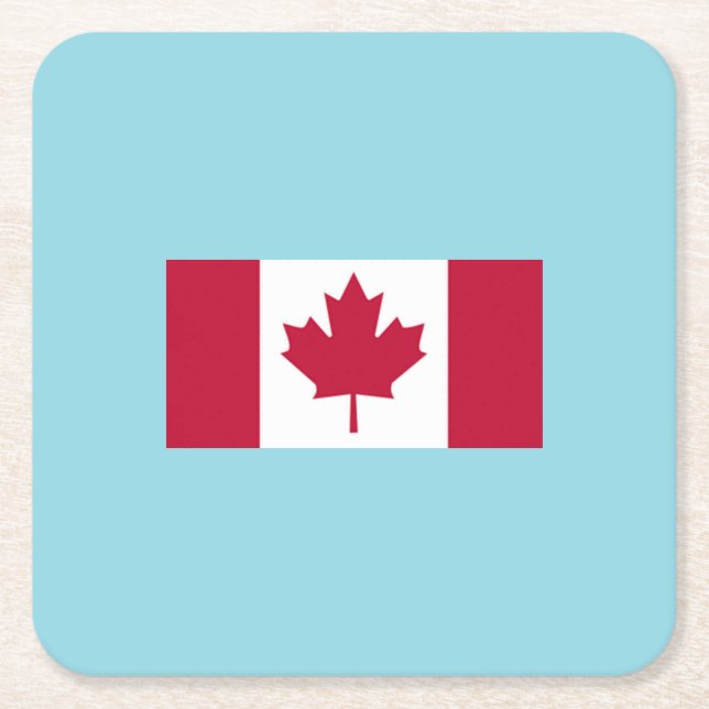 Canada Day Celebration  Square Paper Coaster (Front)