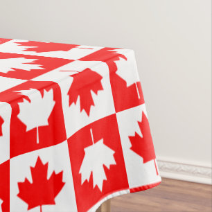 Canada Day Checkerboard Tablecloth