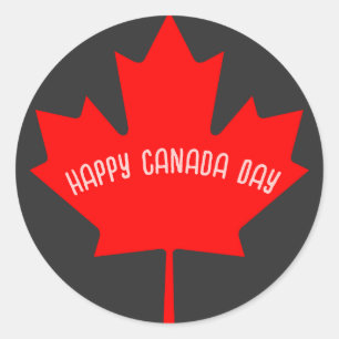 Canada Day Classic Round Sticker