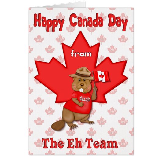 Canada Day Eh Team Cards (Front)
