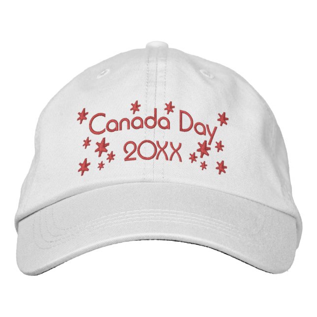 Canada Day  Embroidered Baseball Cap (Front)