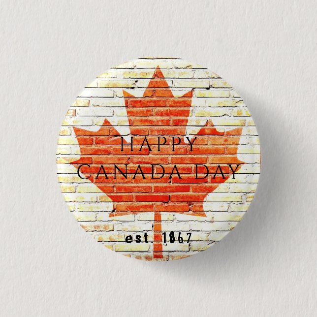 CANADA DAY EST. 1867 BUTTON (Front)