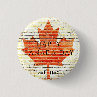 CANADA DAY EST. 1867 BUTTON