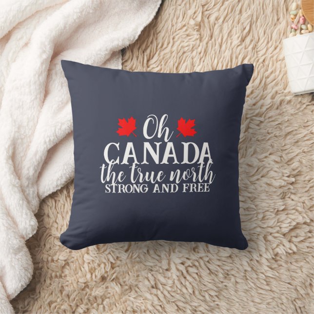 Canada Day Family Matching T-Shirt Throw Pillow (Blanket)