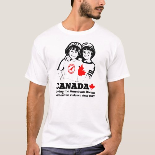 Canada Day Funny Vintage Retro T_Shirt