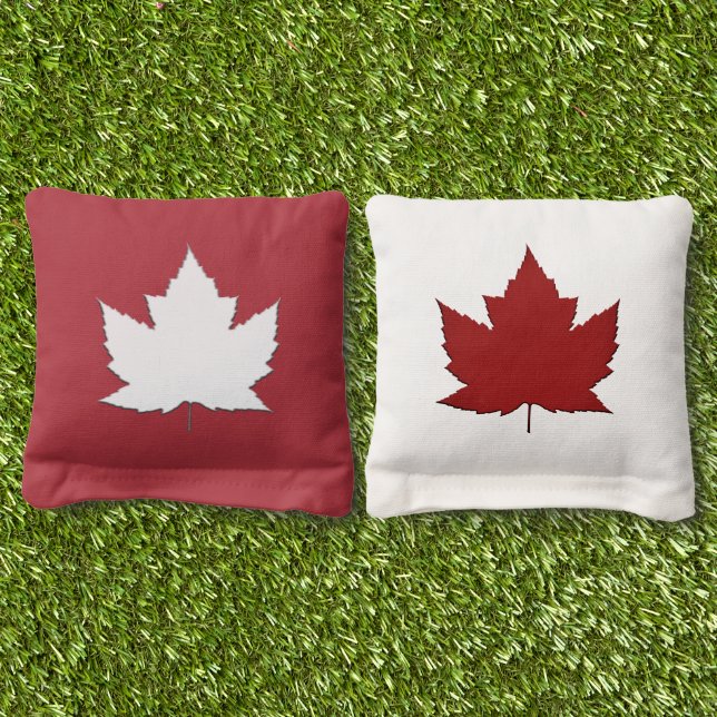 Canada Day Games Canada Souvenir  Cornhole Bags (Grass)