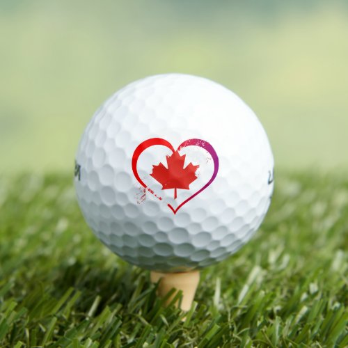 Canada Day Golf Balls