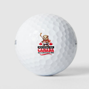 Canada Day Golf Balls