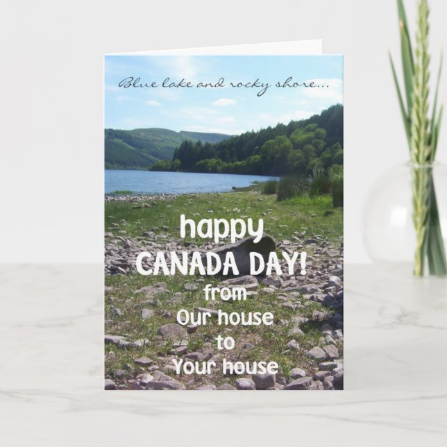 Canada Day Greeting Card, From Our House to Yours Card (Front)