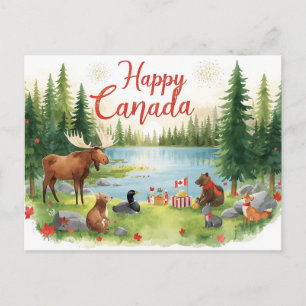 Canada Day Holiday Postcard