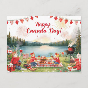 Canada Day Holiday Postcard
