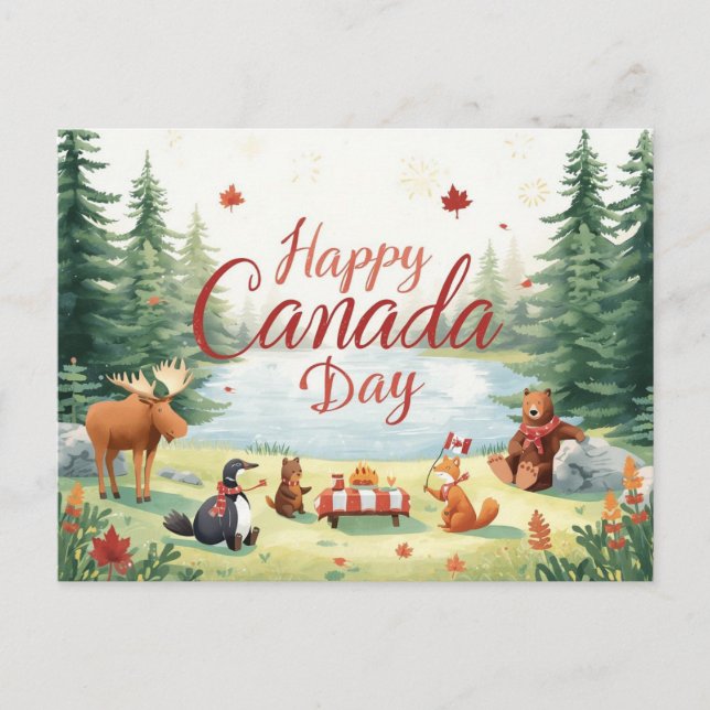 Canada Day Holiday Postcard (Front)