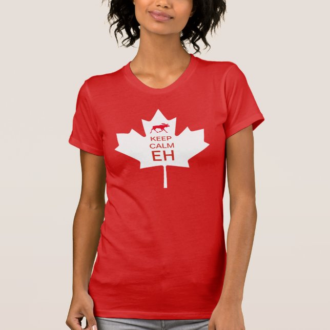 Canada Day KEEP CALM EH T-Shirt (Front)