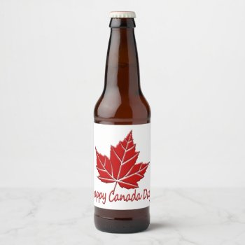 Canada Day Labels Custom Canada Liquor Bottle by artist_kim_hunter at Zazzle