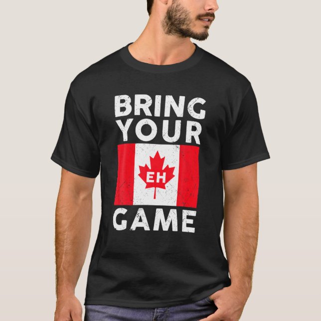 Canada Day Maple Leaf Canadian Flag Symbol Cool Ca T-Shirt (Front)