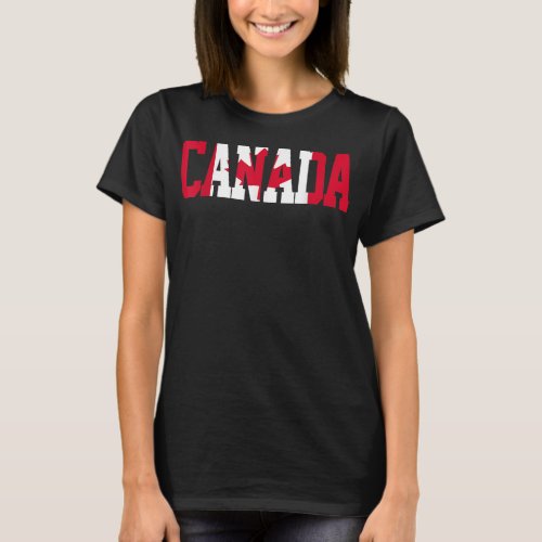 Canada Day Maple Leaf Canadian Roots American Flag T_Shirt