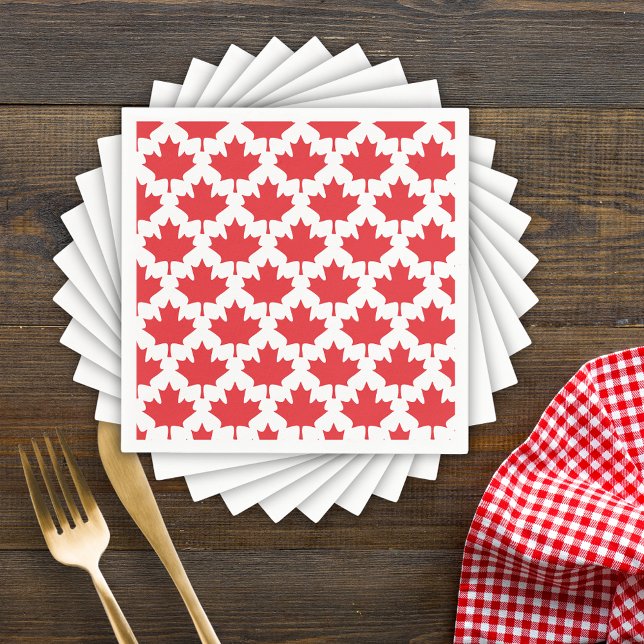 Canada Day Maple Leaf Napkins (Creator Uploaded)