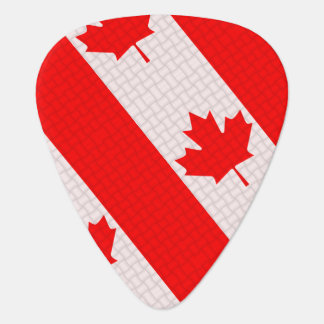 Canada Day maple leaf red & white flag Guitar Pick