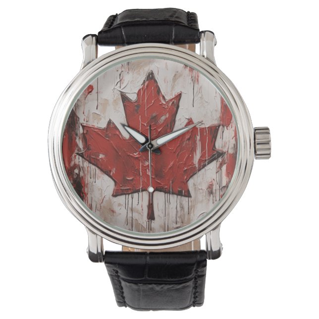 Canada Day Maple Leaf Watch (Front)