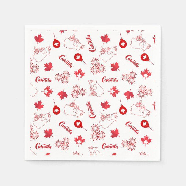Canada Day Napkins (Front)