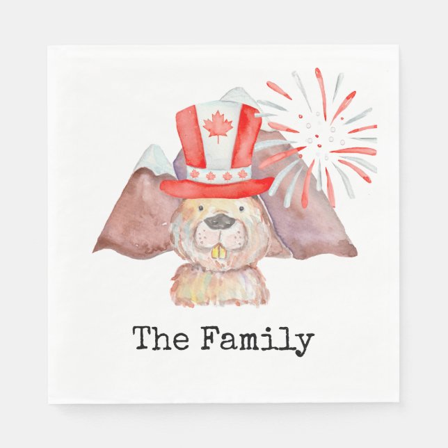 Canada Day Napkins (Front)