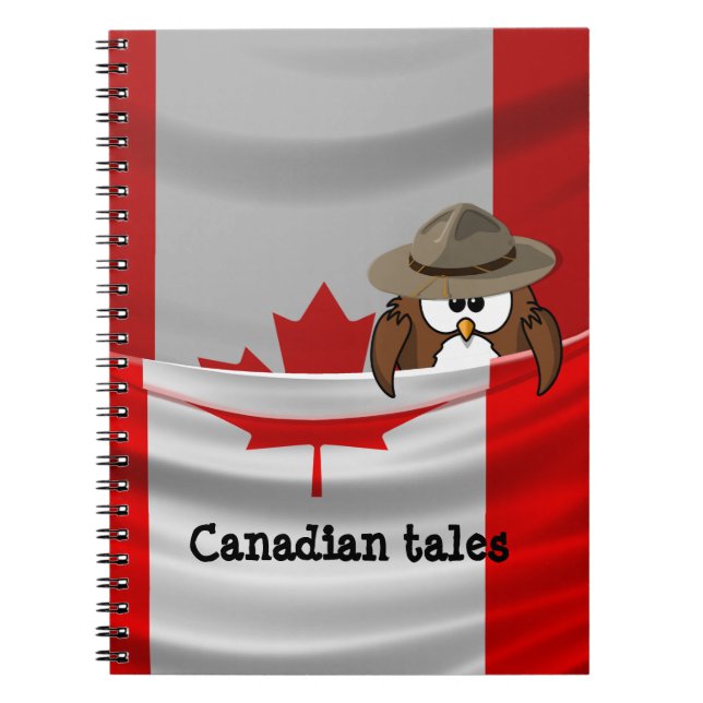 Canada Day owl Notebook (Front)