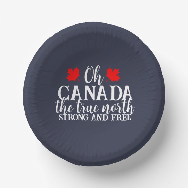 Canada Day  Paper Bowls (Front)