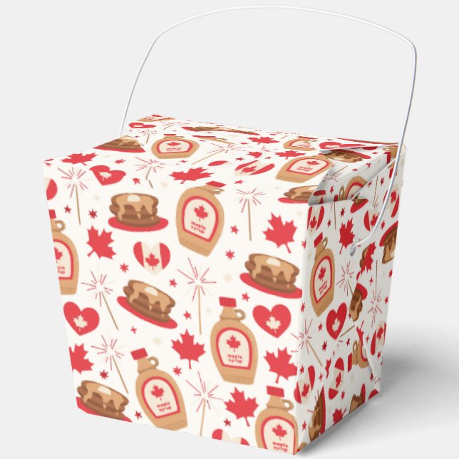 Canada Day Party Favor Box (Front)