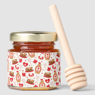 Canada Day Party Honey Jar Favors