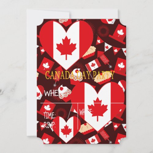 Canada Day Party Invitation
