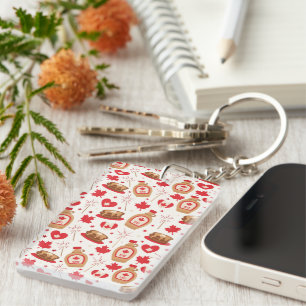 Canada Day Party Keychain