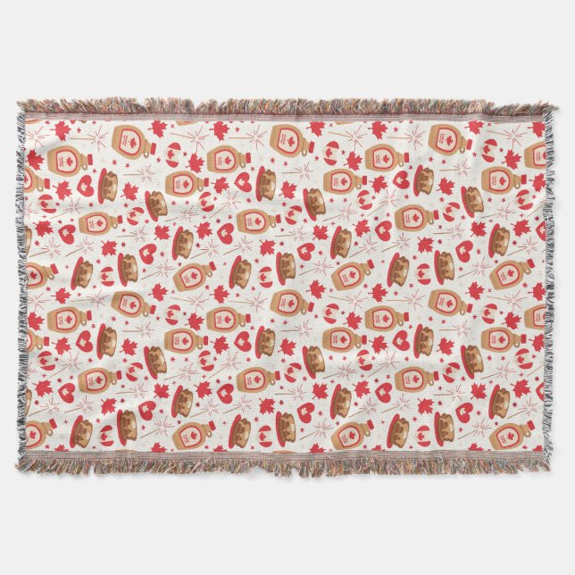 Canada Day Party Throw Blanket (Front)