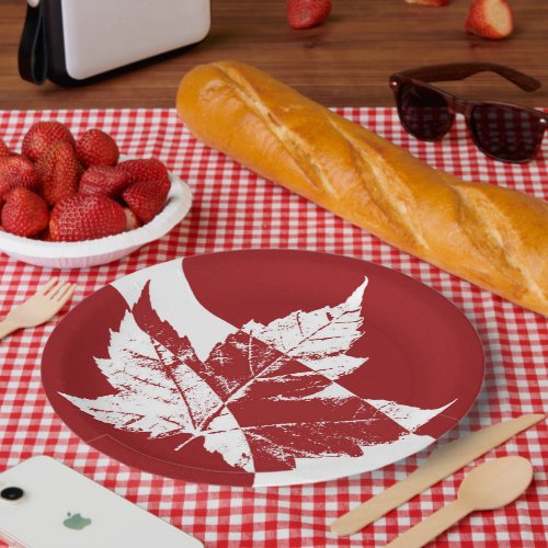 Canada Day Plates Canada Maple Leaf Paper Plates