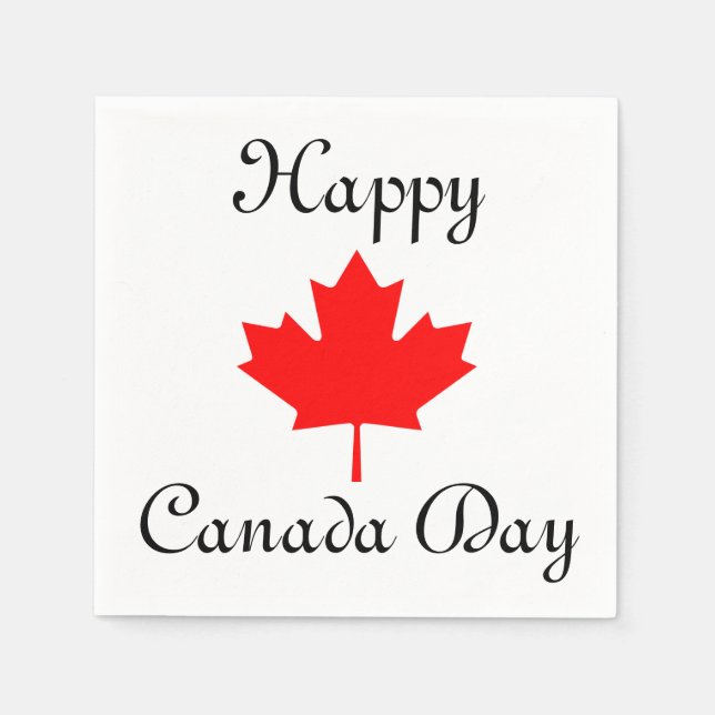 Canada Day Pride set of 50 Napkins (Front)