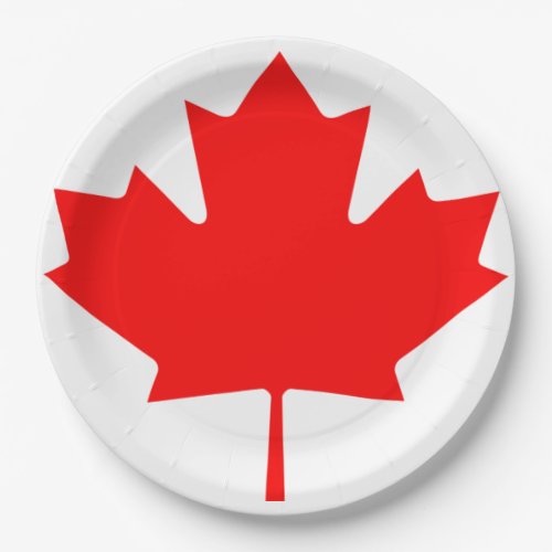 Canada Day Pride set of 8 paper plates