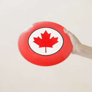 Canada Day Red White Canadian Maple Leaf Wham-O Frisbee