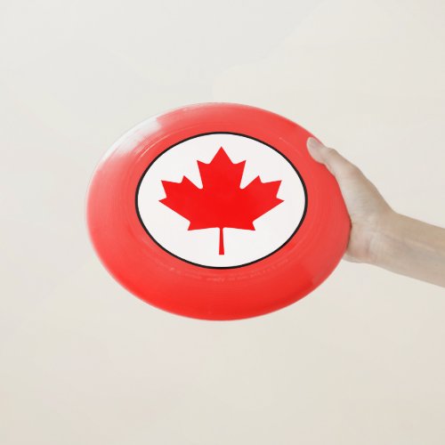 Canada Day Red White Canadian Maple Leaf Wham_O Frisbee