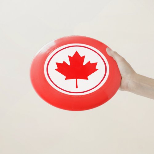 Canada Day Red White Canadian Maple Leaf Wham_O Frisbee
