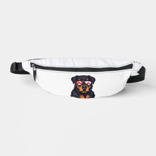 Canada Day Rottweiler Fanny Pack