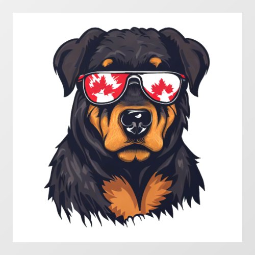 Canada Day Rottweiler Wall Decal