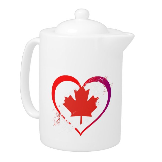Canada Day Teapot (Left)