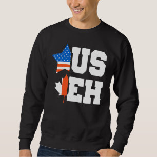 Canada Day Usa Canadian Citizen America Flag Canad Sweatshirt