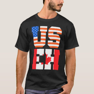 Canada Day Usa Canadian Citizen America Flag Canad T-Shirt