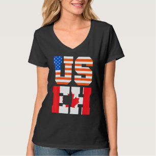 Canada Day Usa Canadian Citizen America Flag Canad T-Shirt