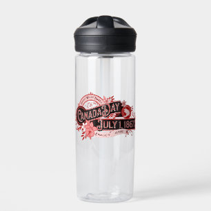 Canada Day Vintage Signage Water Bottle