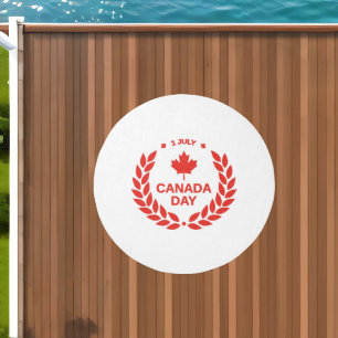 Canada Day Wreath Area Rug