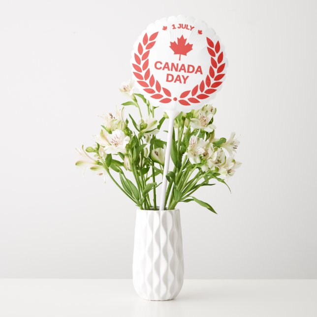 Canada Day Wreath Balloons (Vase)