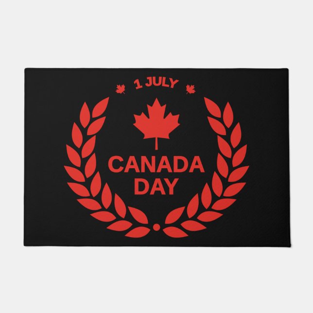 Canada Day Wreath Doormat (Front)