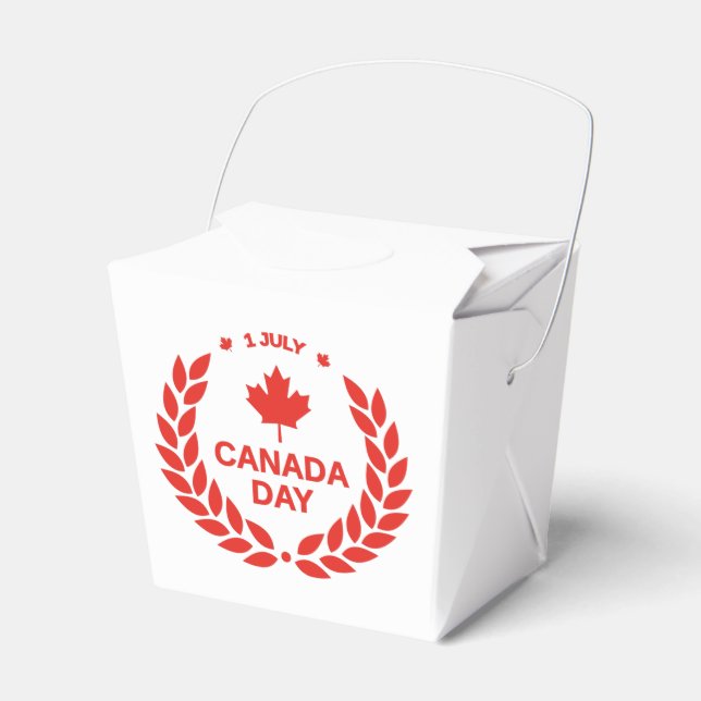 Canada Day Wreath Favor Box (Front Side)