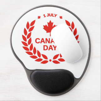 Canada Day Wreath Gel Mouse Pad